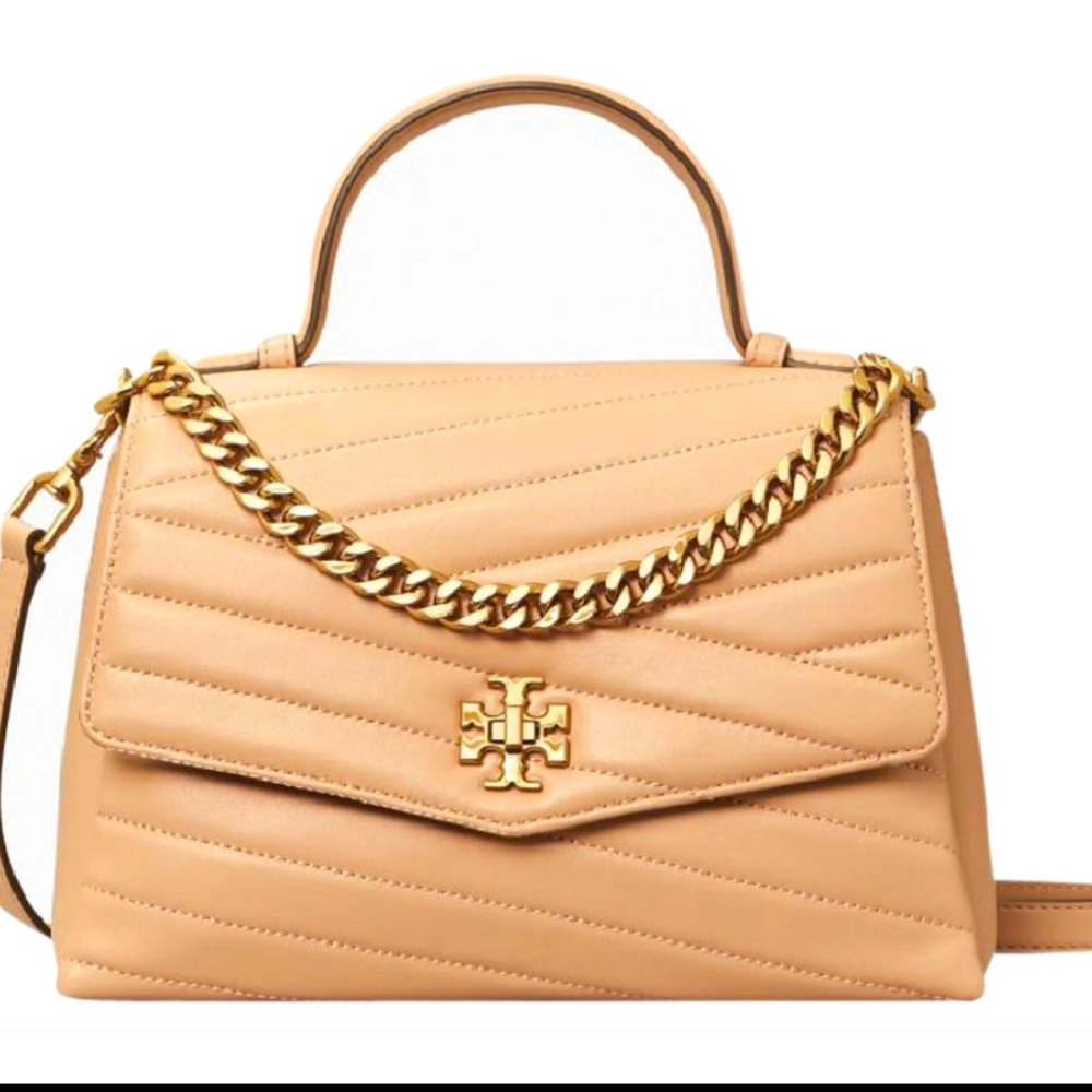 Tory Burch quilted chevron leather crossbody bag
